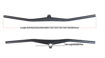 Integrated Carbon MTB Handlebar -2 Degrees